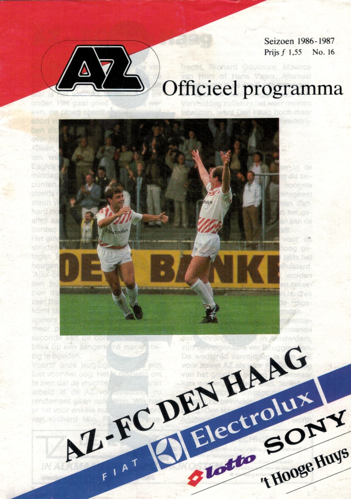 AZ Programma 17-mei-1987 Den Haag thuis